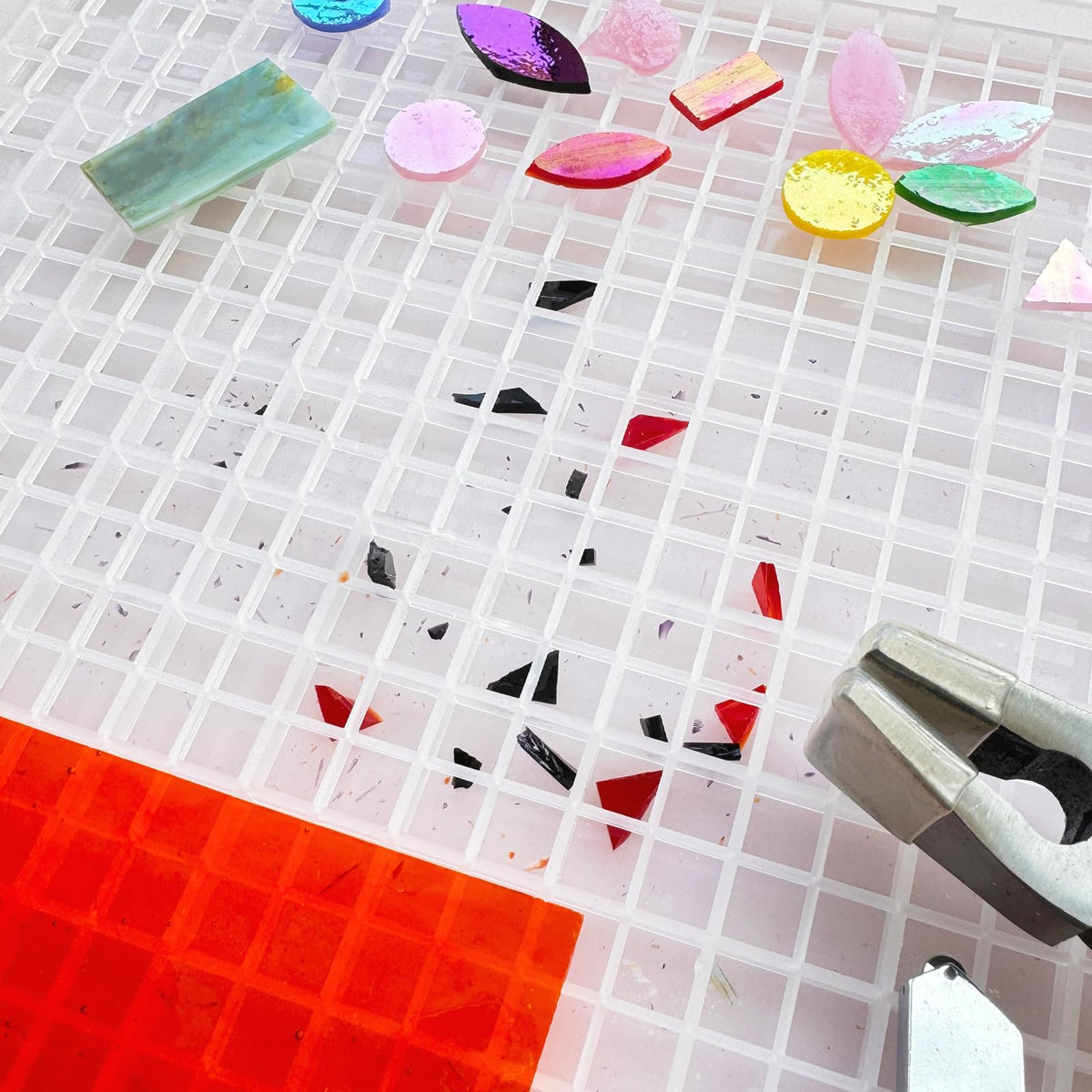 Stained Glass Cutting Mat with Tray