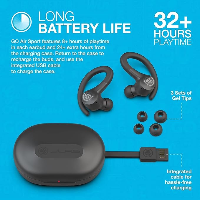 JLab GO Air Sport True Wireless Earbuds