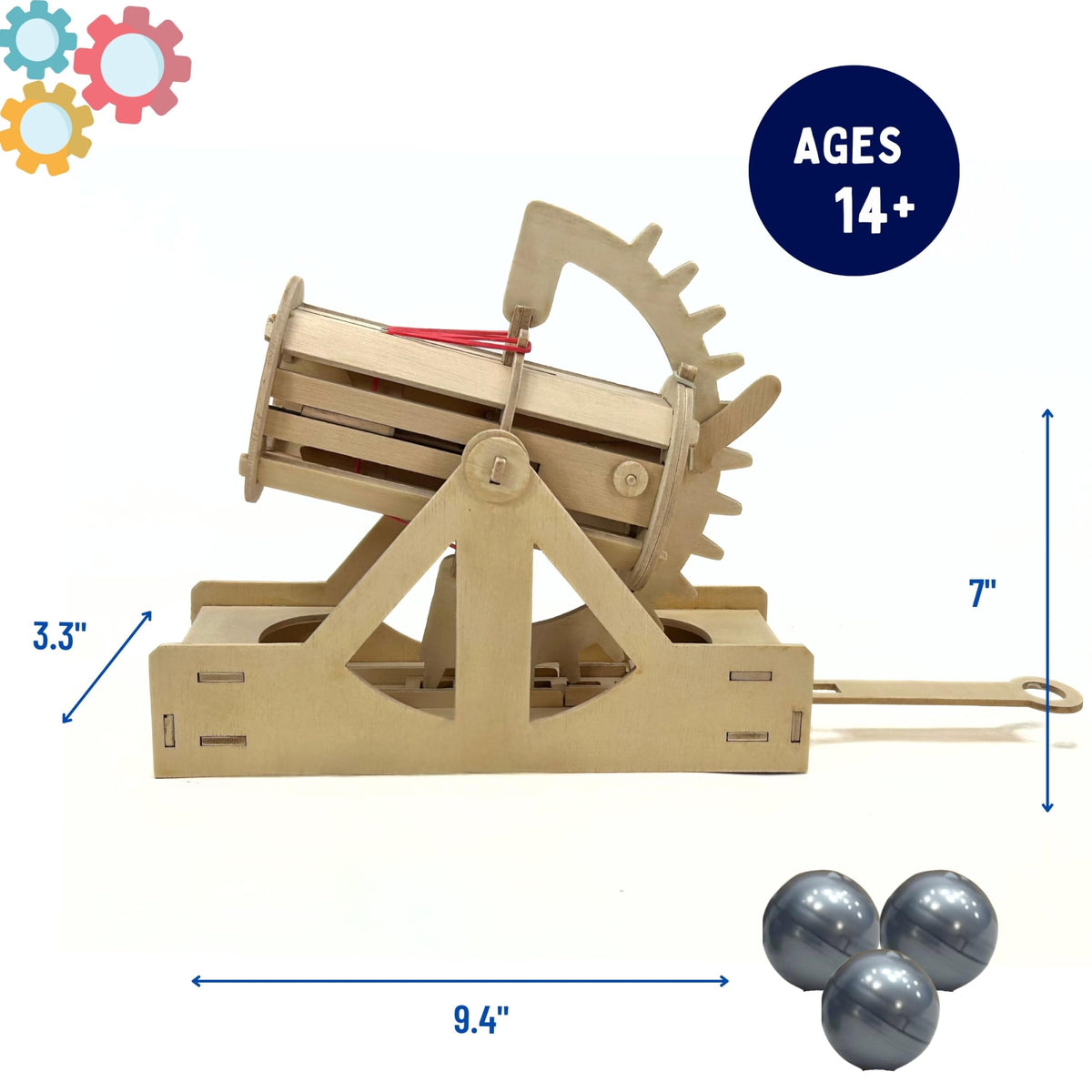 PATHFINDERS STEM Kit – Leonardo da Vinci Bombard- Build Your own Cannon- Science kit
