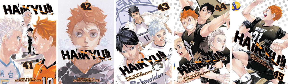 Haikyu!! Series, Complete (Vol. 1-45) Manga Set, by Haruichi Furudate (45 Books)