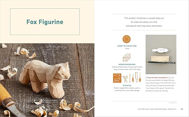 Whittling for Beginners: Step-by-Step Projects to Carve from Wood- Paperback