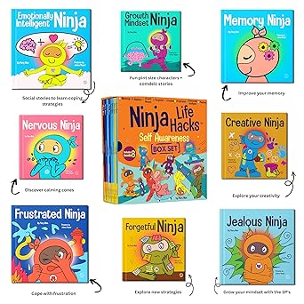 Ninja Life Hacks Self Awareness 8 Book Box Set- Books 41-48