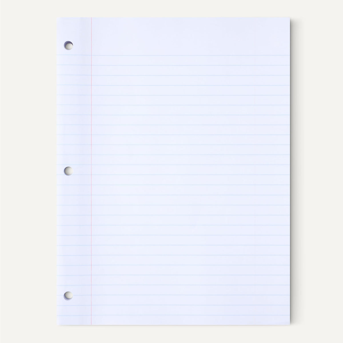 Loose Leaf Paper, Wide Ruled Reinforced Binder Paper, 150 Sheets