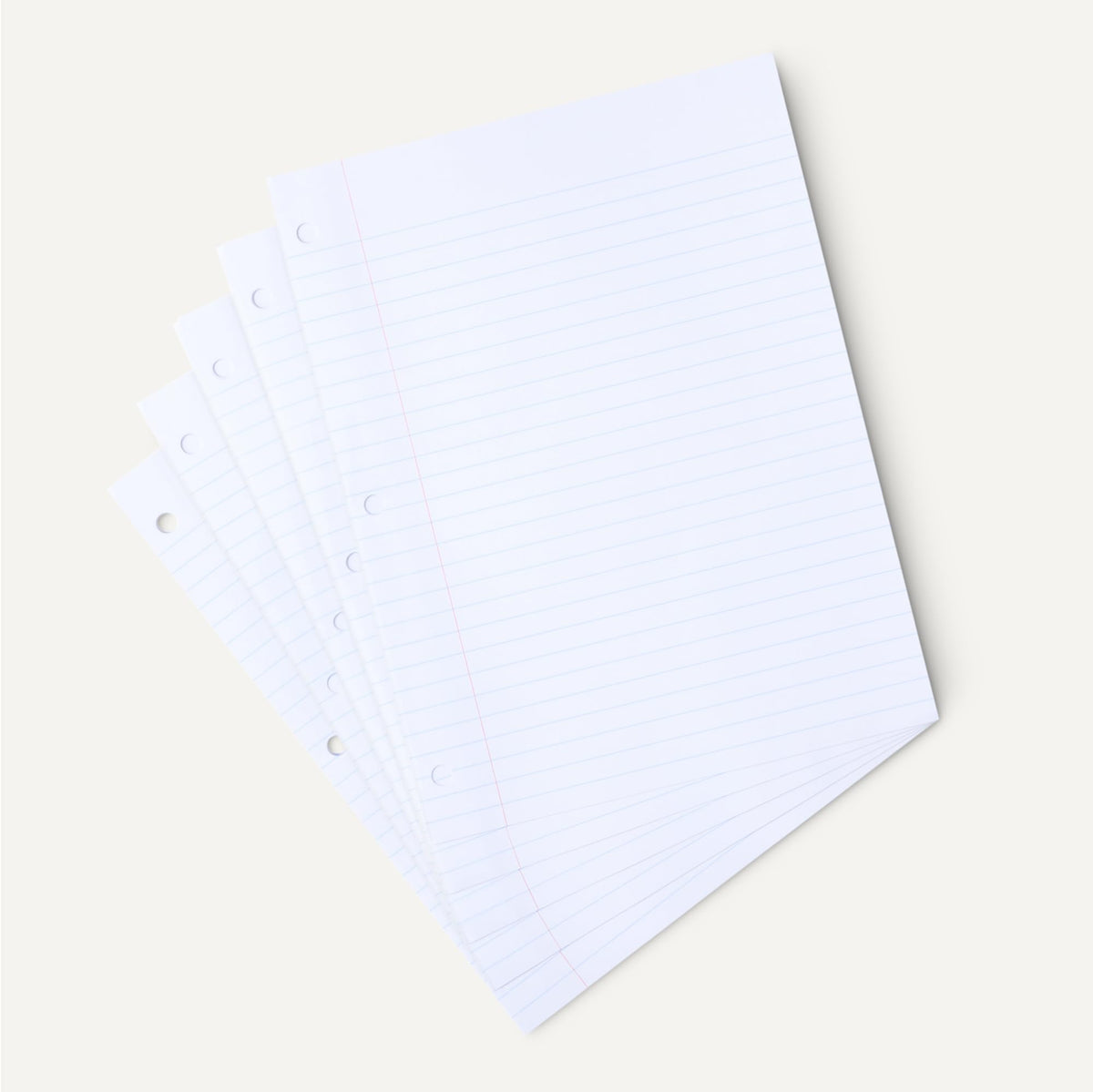 Loose Leaf Paper, Wide Ruled Reinforced Binder Paper, 150 Sheets