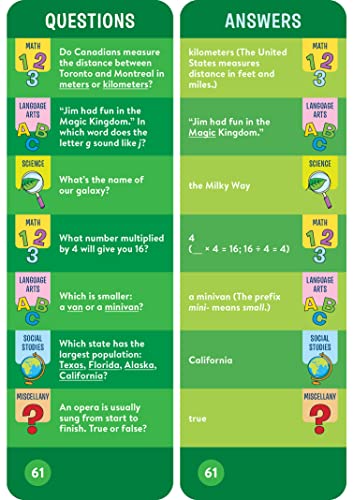 Brain Quest 3rd Grade Smart Cards Revised 5th Edition (Brain Quest Smart Cards)