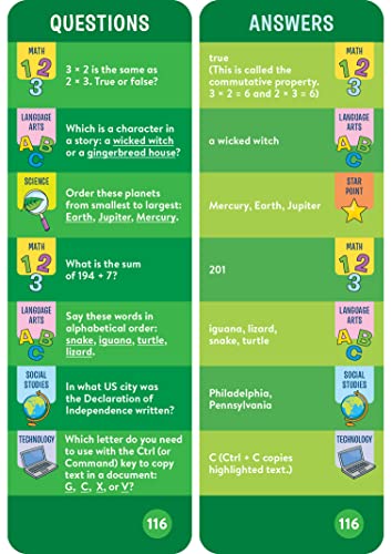 Brain Quest 3rd Grade Smart Cards Revised 5th Edition (Brain Quest Smart Cards)