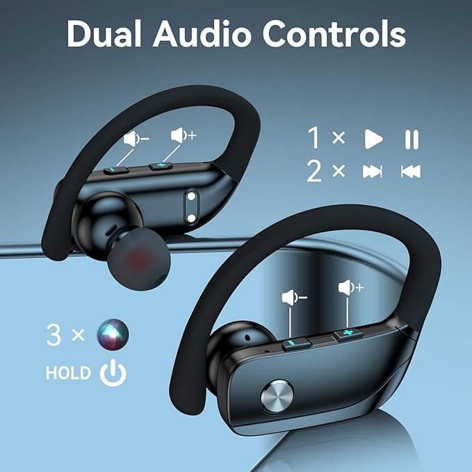 bmani Ear Buds Wireless Earbuds Bluetooth Headphones with 80H Playtime