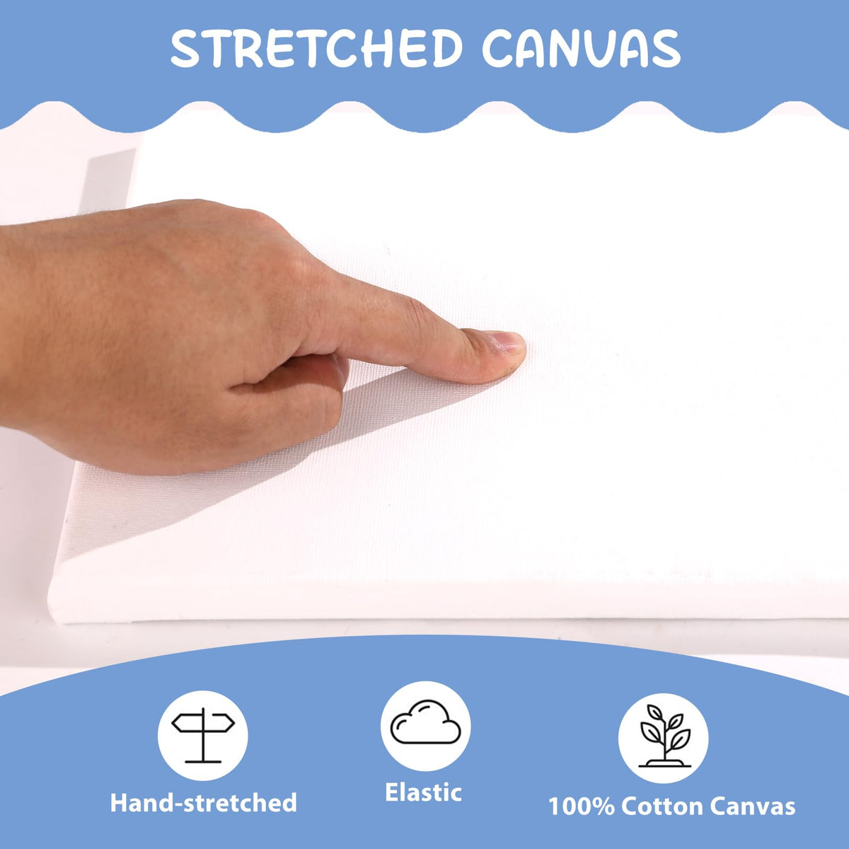 ESRICH Stretched Canvases for Painting 8x10, 10 Pack