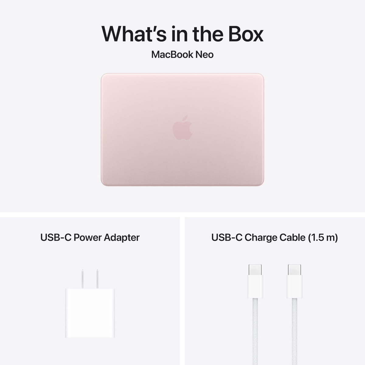 Apple 2026 MacBook Neo 13-inch Laptop with A18 Pro chip, 8GB Unified Memory, 256GB SSD Storage, 1080p FaceTime HD Camera; Blush