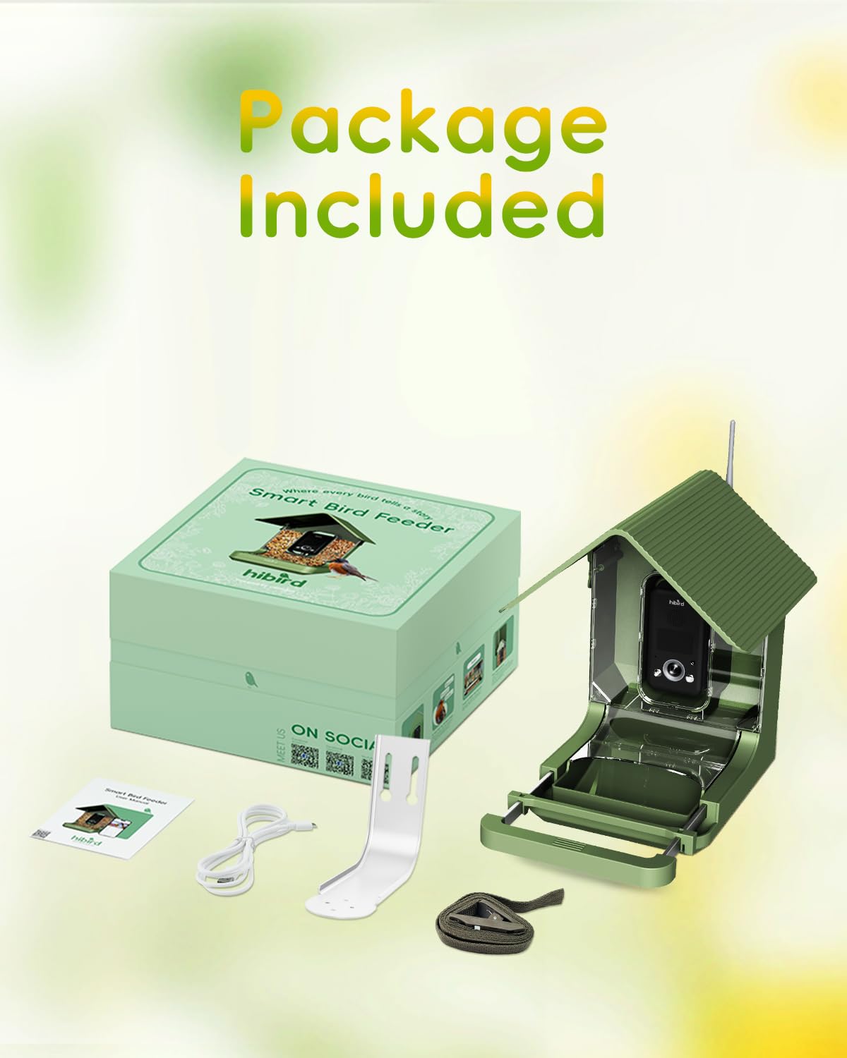 4K HD Smart Bird Feeder with Camera