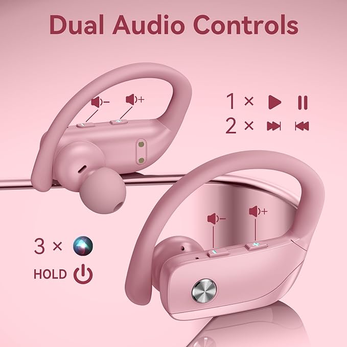 bmani Ear Buds Wireless Earbuds Bluetooth Headphones with 80H Playtime
