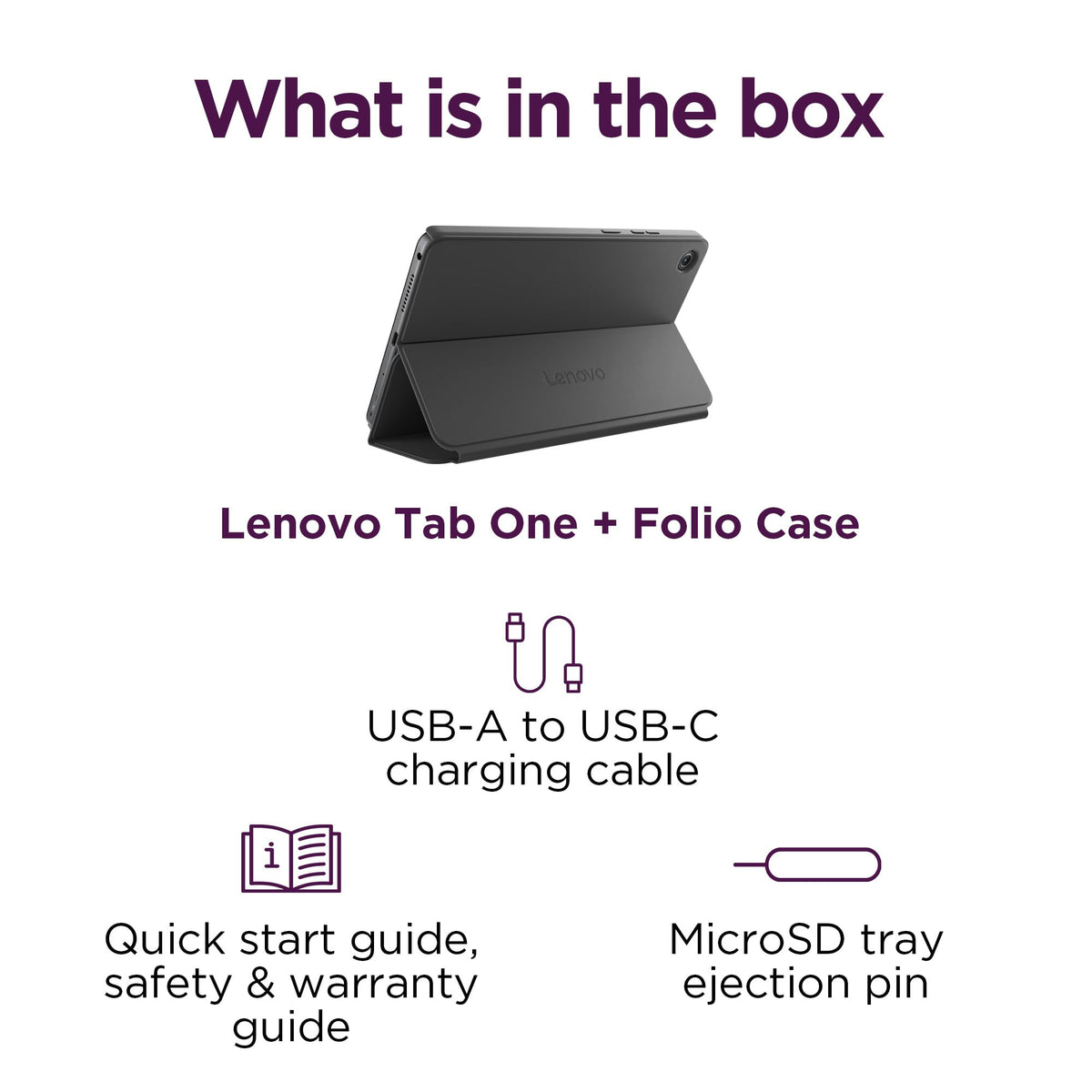 Lenovo Tab One - Lightweight Tablet -  4 GB Memory - 64 GB Storage