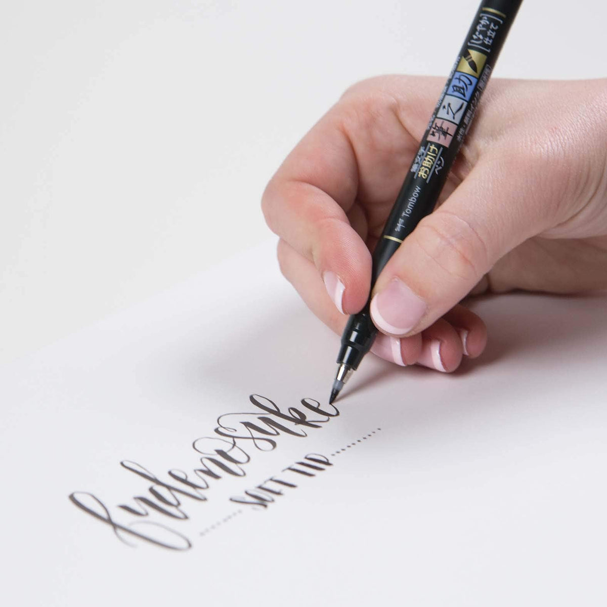 Tombow 62038 Fudenosuke Brush Pen, 2-Pack, calligraphy