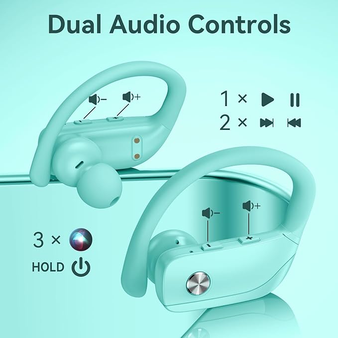 bmani Ear Buds Wireless Earbuds Bluetooth Headphones with 80H Playtime