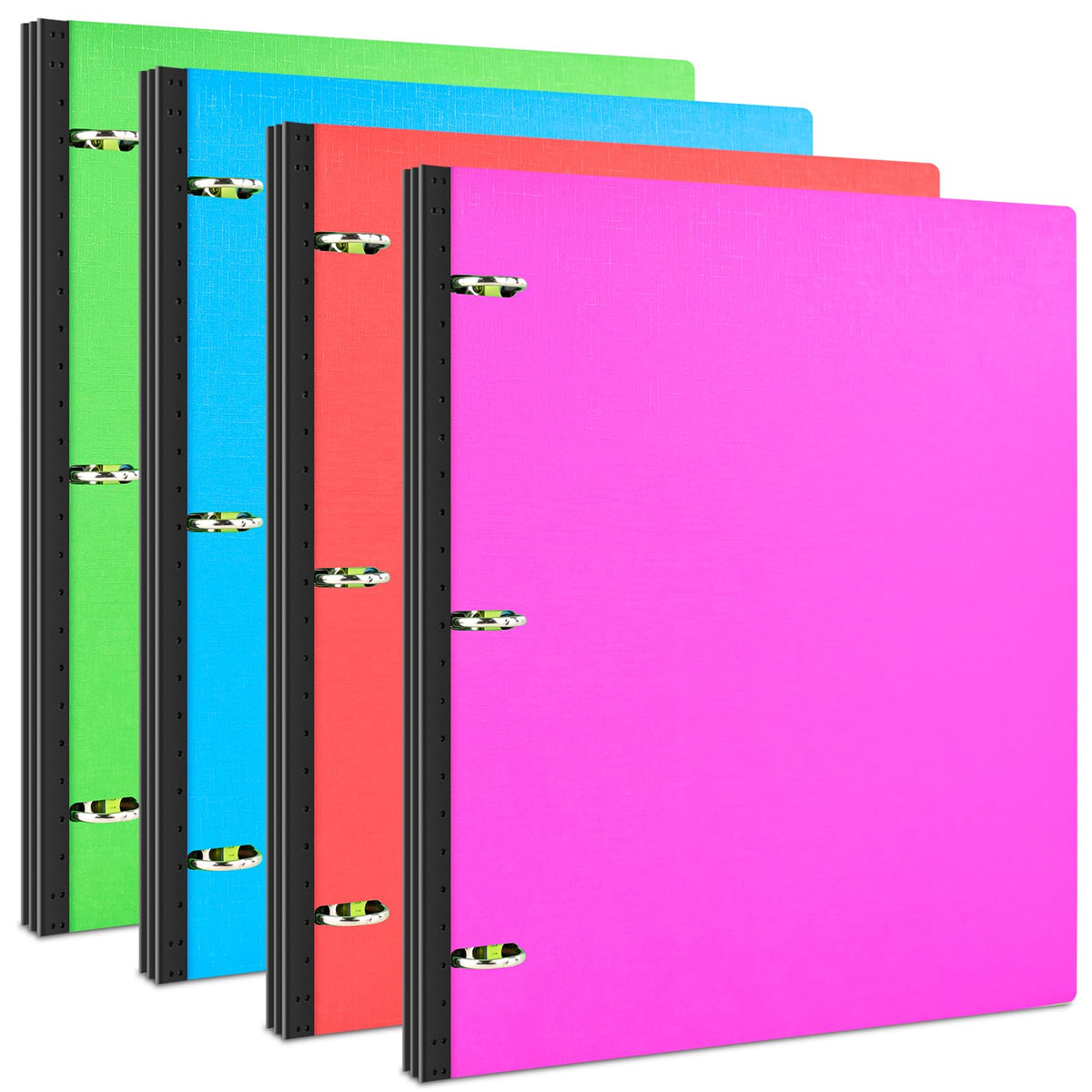 Telescoping 3 Ring Binder - 4PCS