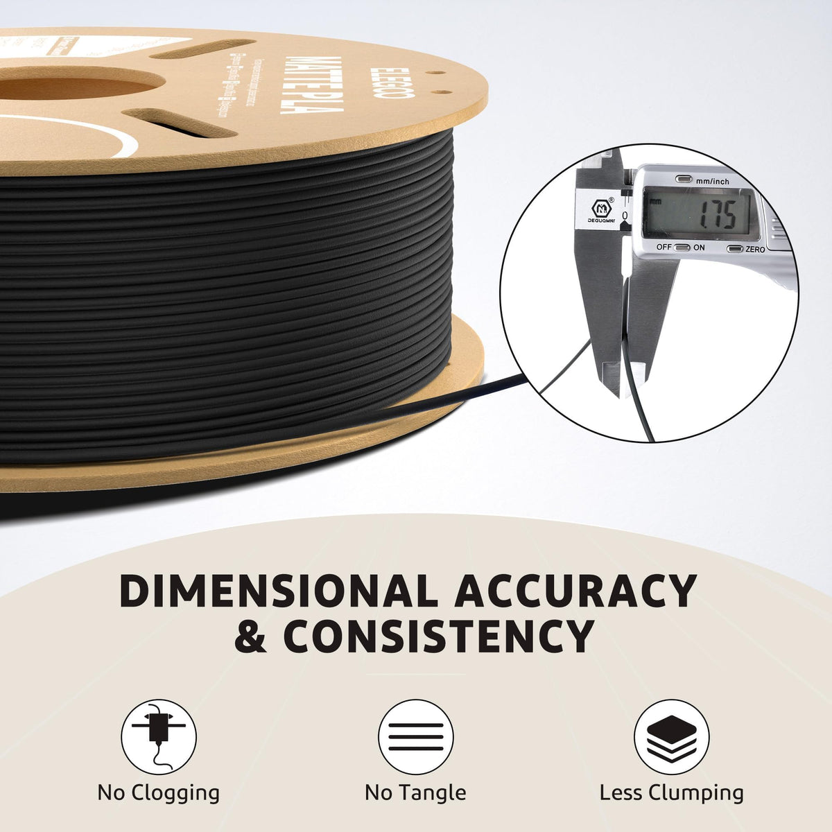ELEGOO Matte PLA Filament Bundle 4KG, 1.75mm 3D Printer Filament Dimensional Accuracy +/- 0.02mm, 1kg Carboard Spool (2.2lbs) Fits for Most FDM 3D Printers(Black, White, Navy Blue, Ruby Red)