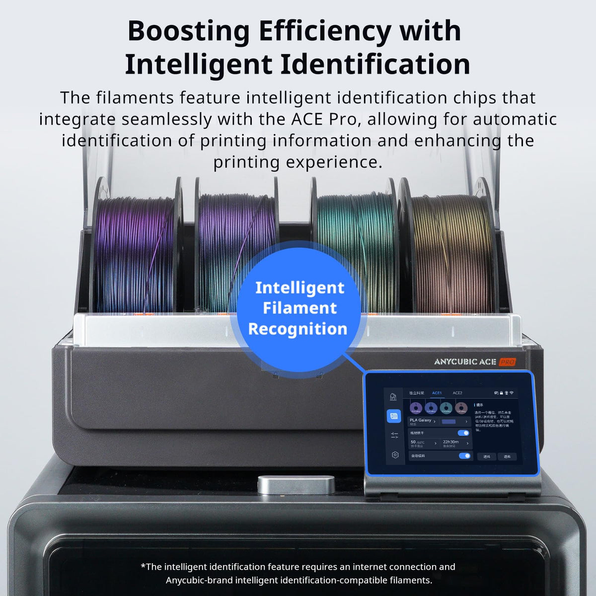 PLA 3D Printer Filament, Sparkle Glitter, Chameleon Changing Colors Galaxy Blue