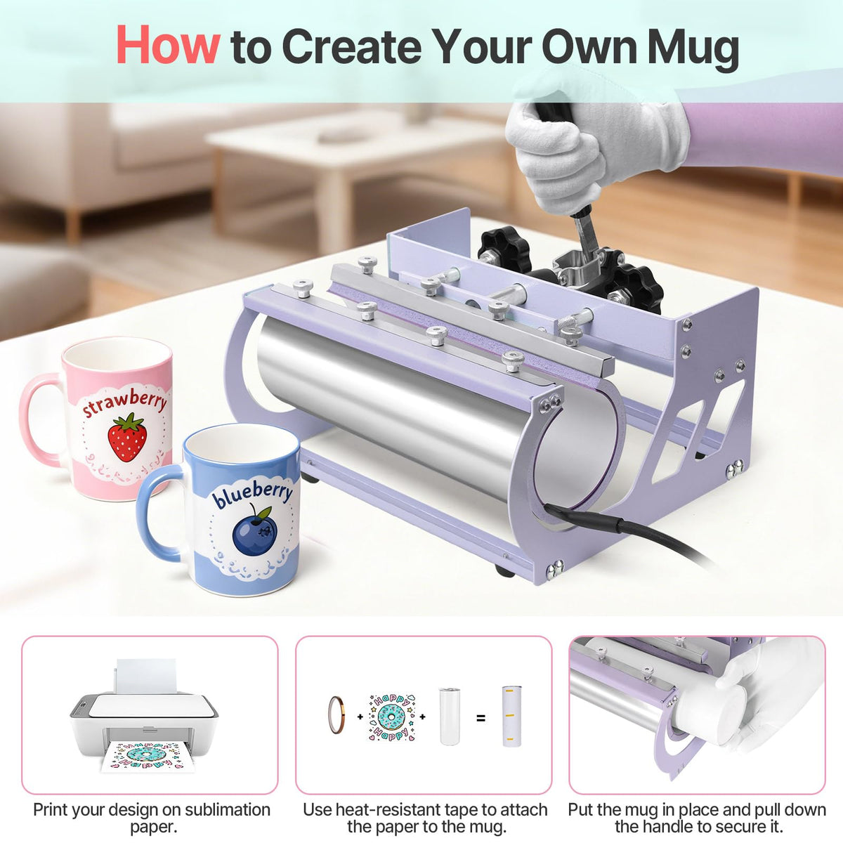 5 in 1 Heat Press Machine 12x15 inch Sublimation Heat Press