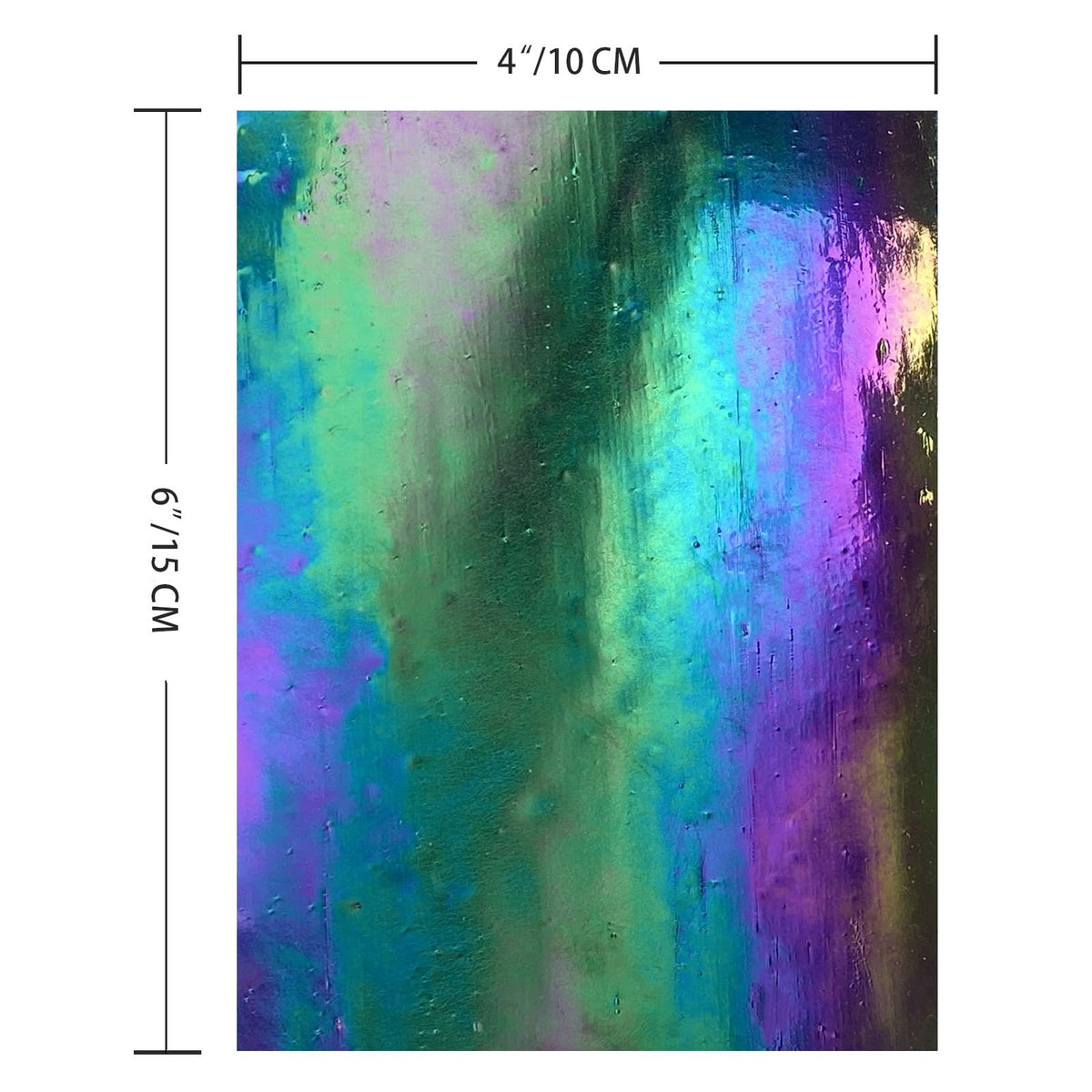 24 Sheets Iridescent Stained Glass Sheet Variety Pack