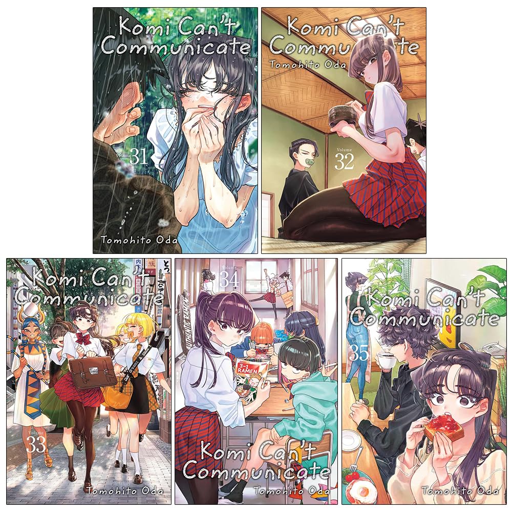 Komi Can't Communicate Vol 31-35 Collection 5 Books Set By Tomohito Oda, paperback