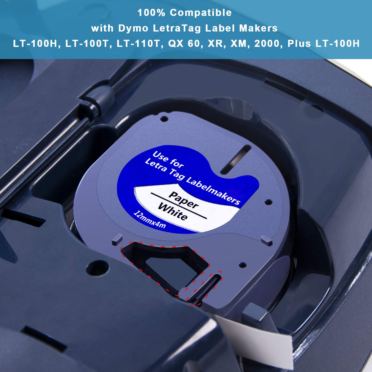 Label Maker Tape Refill 10PK, Compatible with Dymo Refills