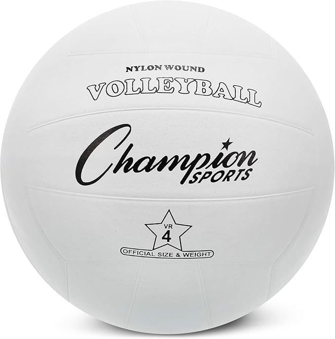Champion Sports Rubber Volleyball, Official Size- PE