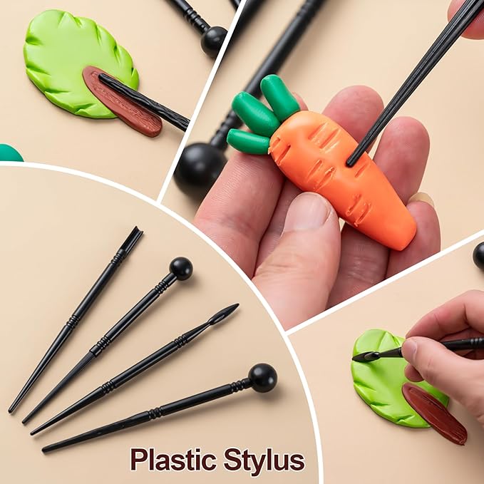 Clay Tools Kit, 27 PCS Pottery Tools, Practical Polymer Clay Sculpting Tools Kit