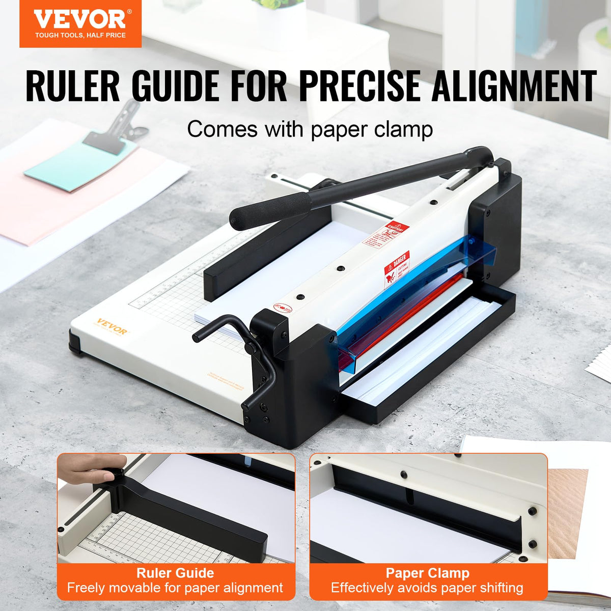 Paper Cutter, 12" for A4 Paper, 400 Sheet Capacity