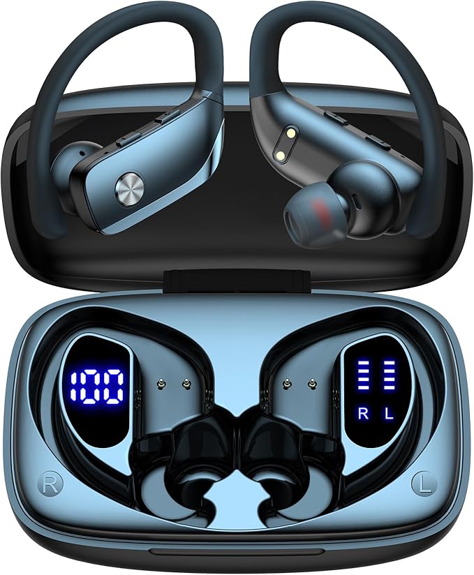 bmani Ear Buds Wireless Earbuds Bluetooth Headphones with 80H Playtime