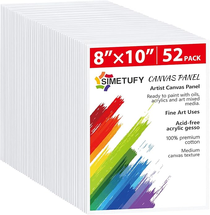 Canvas Boards for Painting, 8x10