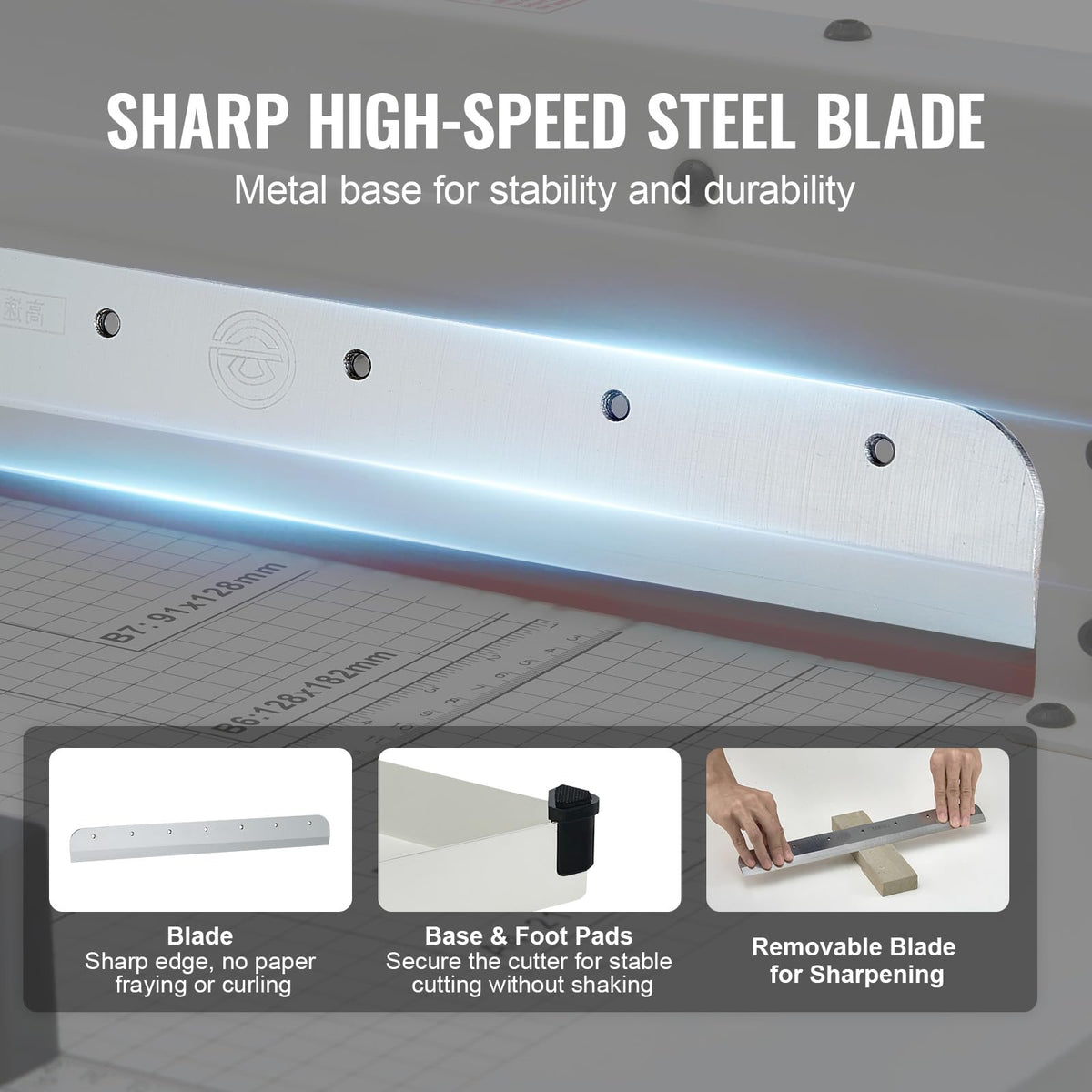 Paper Cutter, 12" for A4 Paper, 400 Sheet Capacity