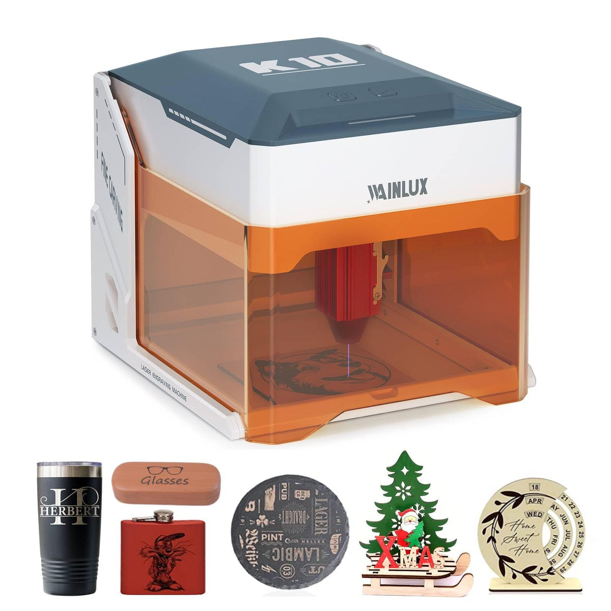 Laser Engraver and Cutter, Wood/Leather/Glass/Cloth
