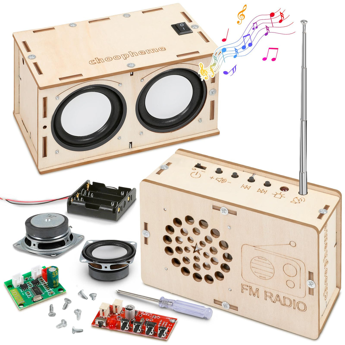 Stem Projects Science Kit Building Own Bluetooth Speaker & FM Radio