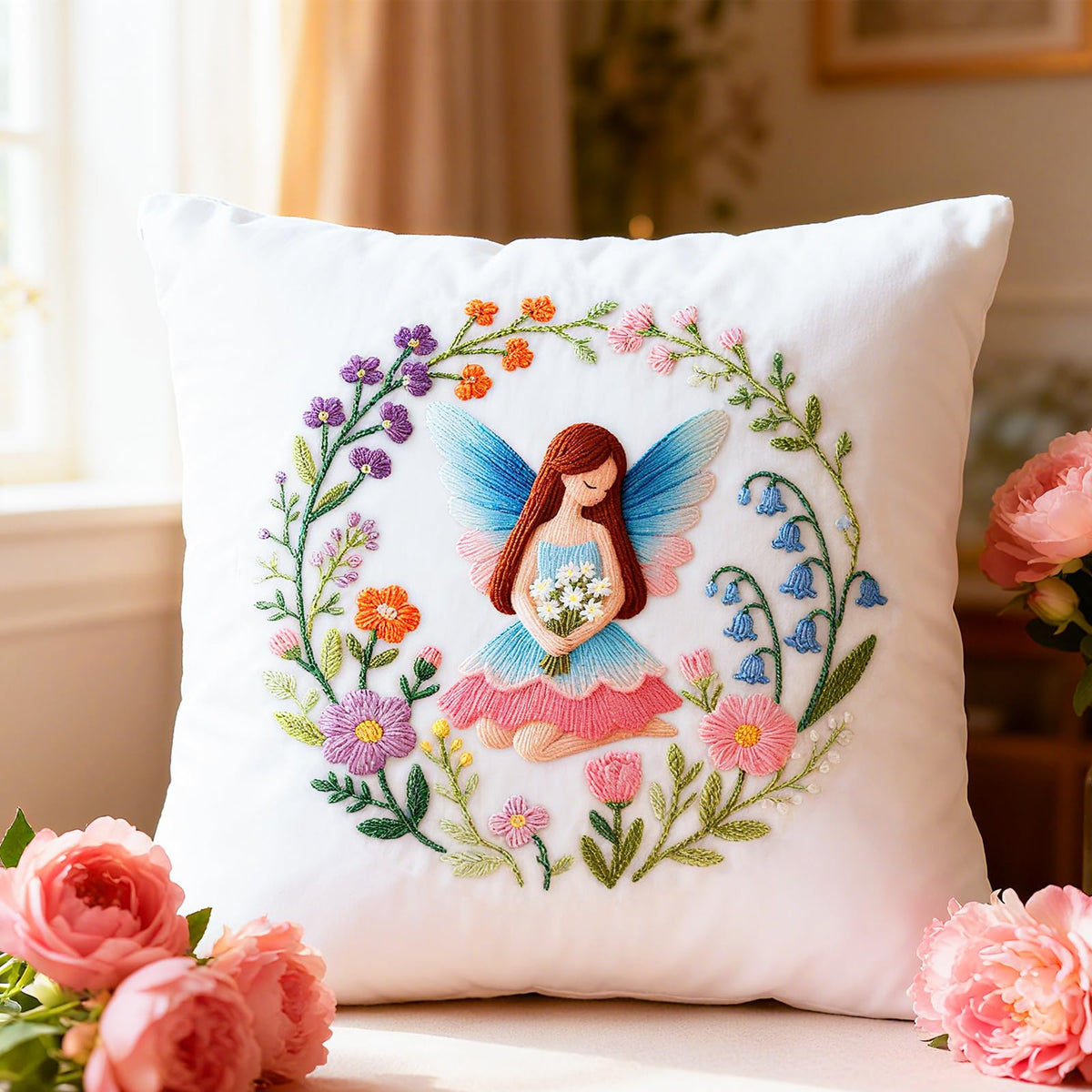 4 Set Embroidery Kit for Beginners, Fairy Patterns Cross Stitch Kits