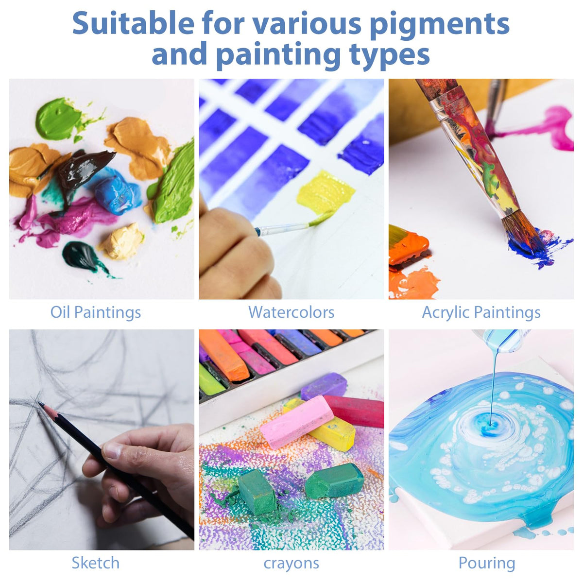 ESRICH Stretched Canvases for Painting 8x10, 10 Pack