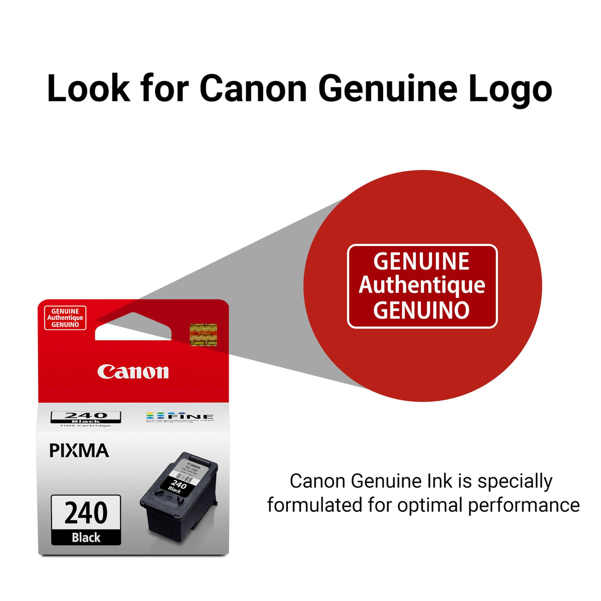 Canon PG-240 Genuine Black Ink Cartridge
