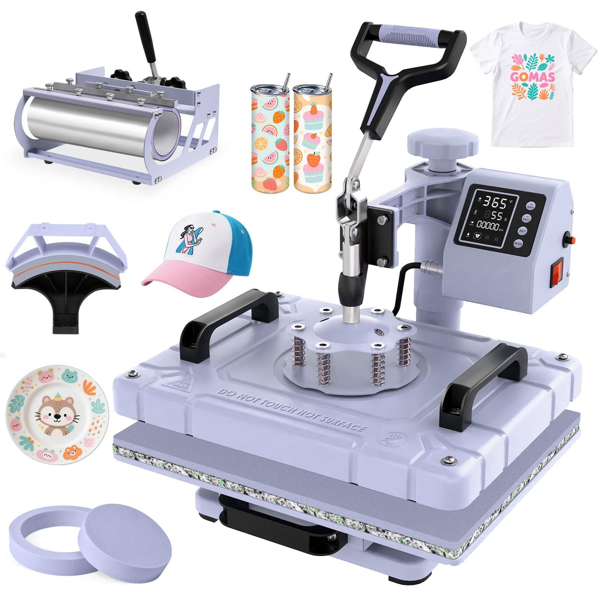 5 in 1 Heat Press Machine 12x15 inch Sublimation Heat Press