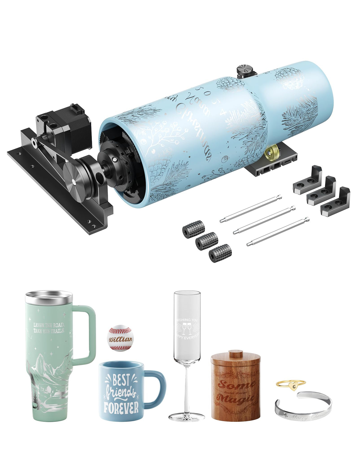 WECREAT Vision Rotary Laser Engraver and Cutter Machine
