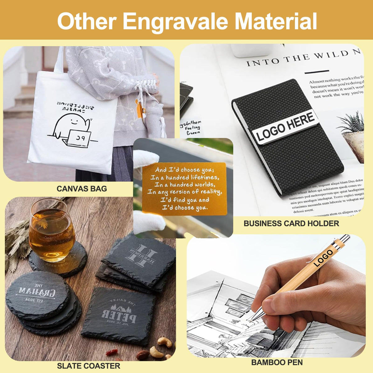 Laser Engraving Blanks Kit