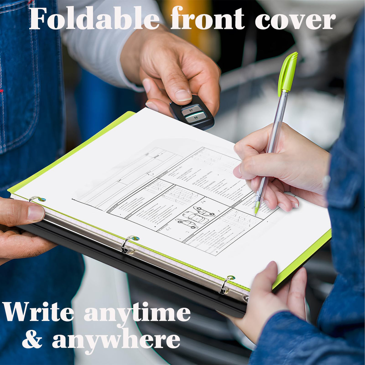 Telescoping 3 Ring Binder - 4PCS