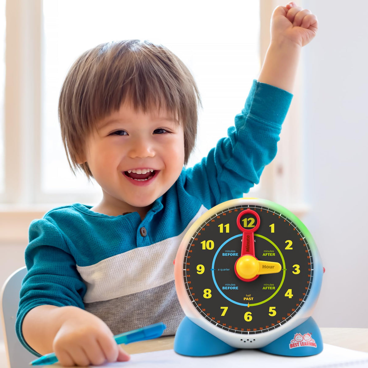 Learning Clock - Educational Talking Learn to Tell Time with Quiz