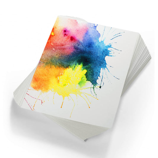 300 Pcs Watercolor Paper Sheet Bulk White Cold Press Paper Pack 110 lb 230 GSM, 6 x 9