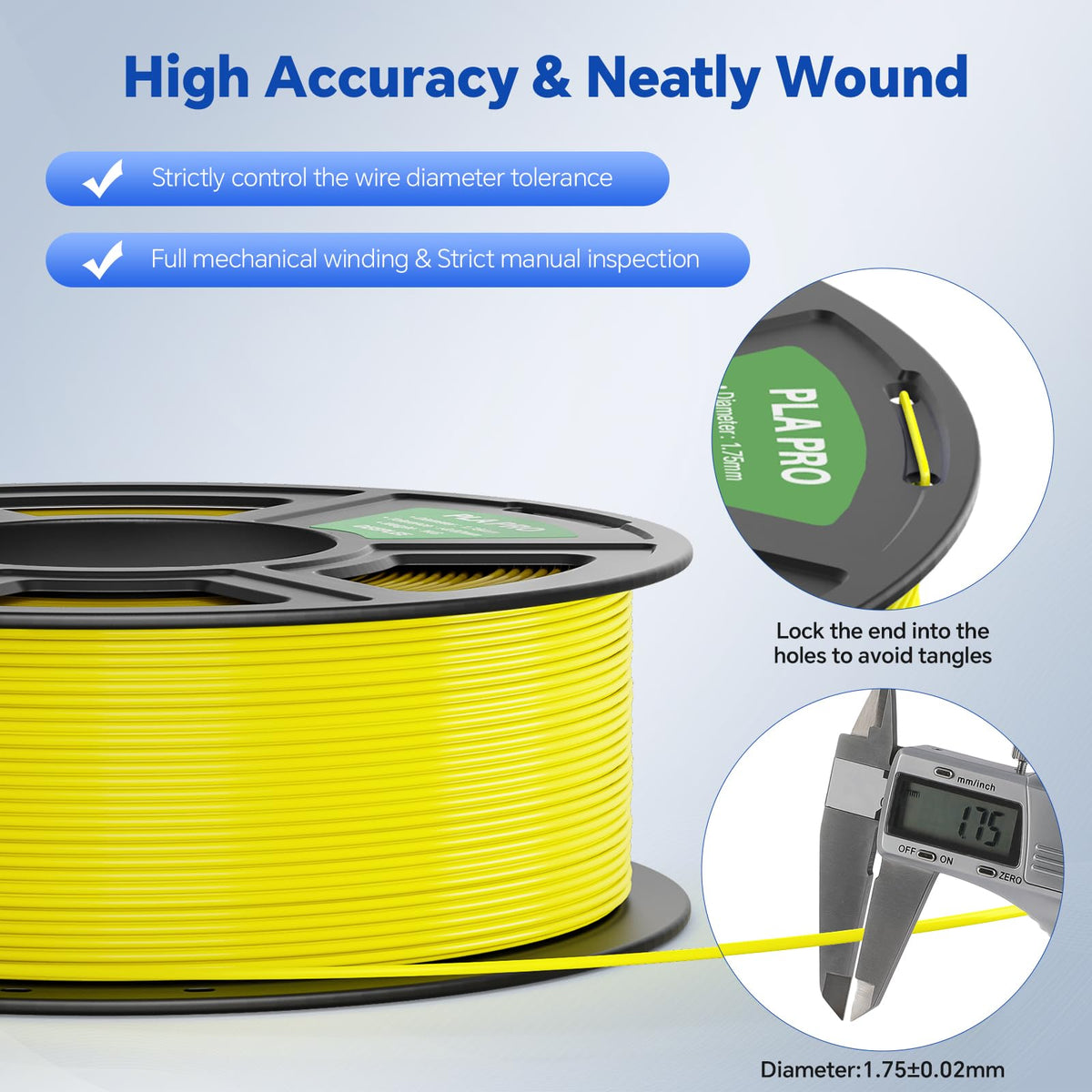 PLA PRO Filament 1.75mm- Black