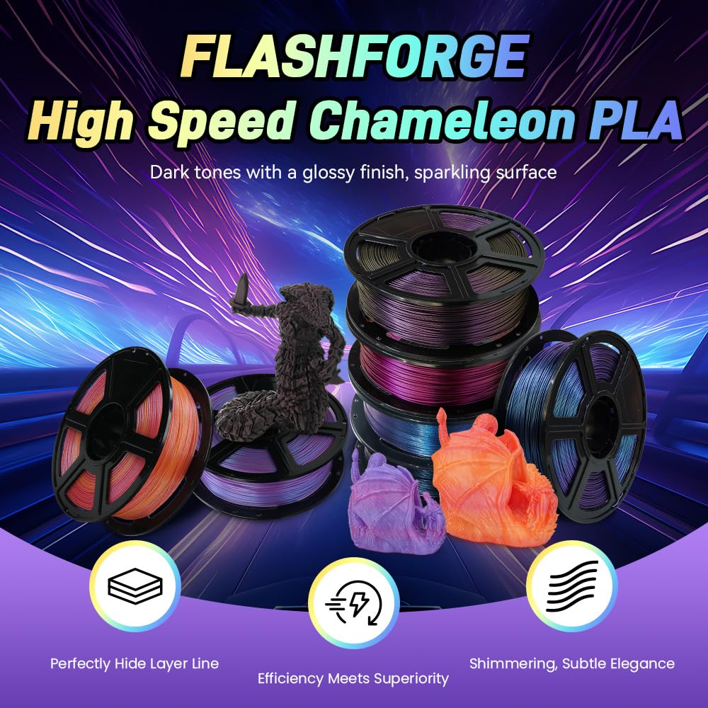 Chameleon Rapid PLA Filament 1.75mm Burnt Titanium