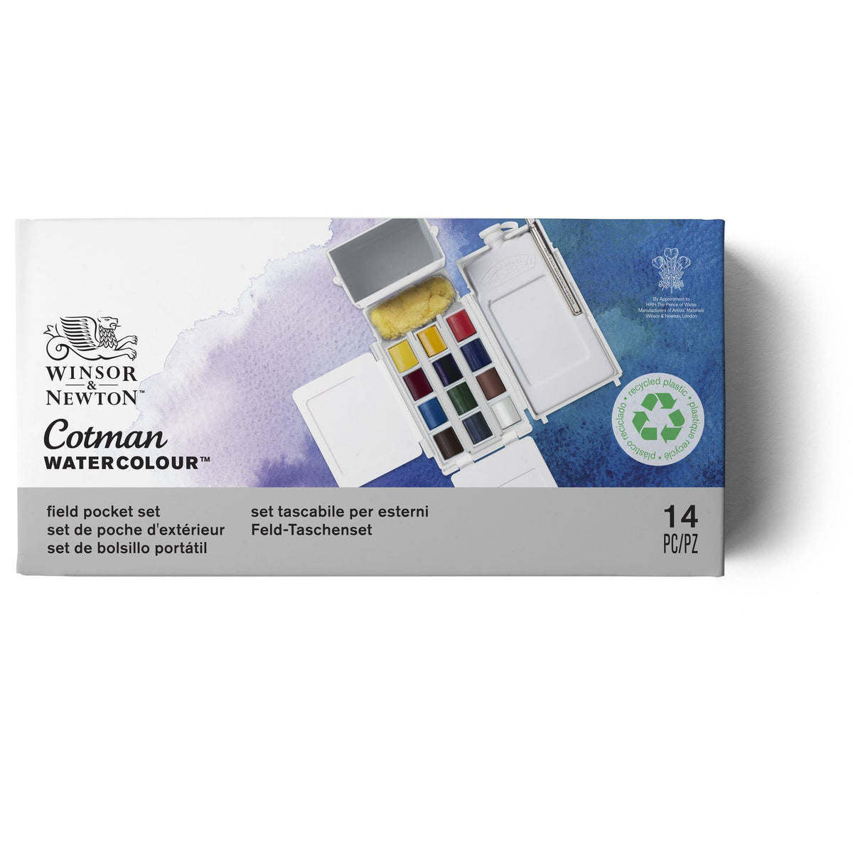 Winsor & Newton Cotman Watercolor Paint Set, Field Pocket Set