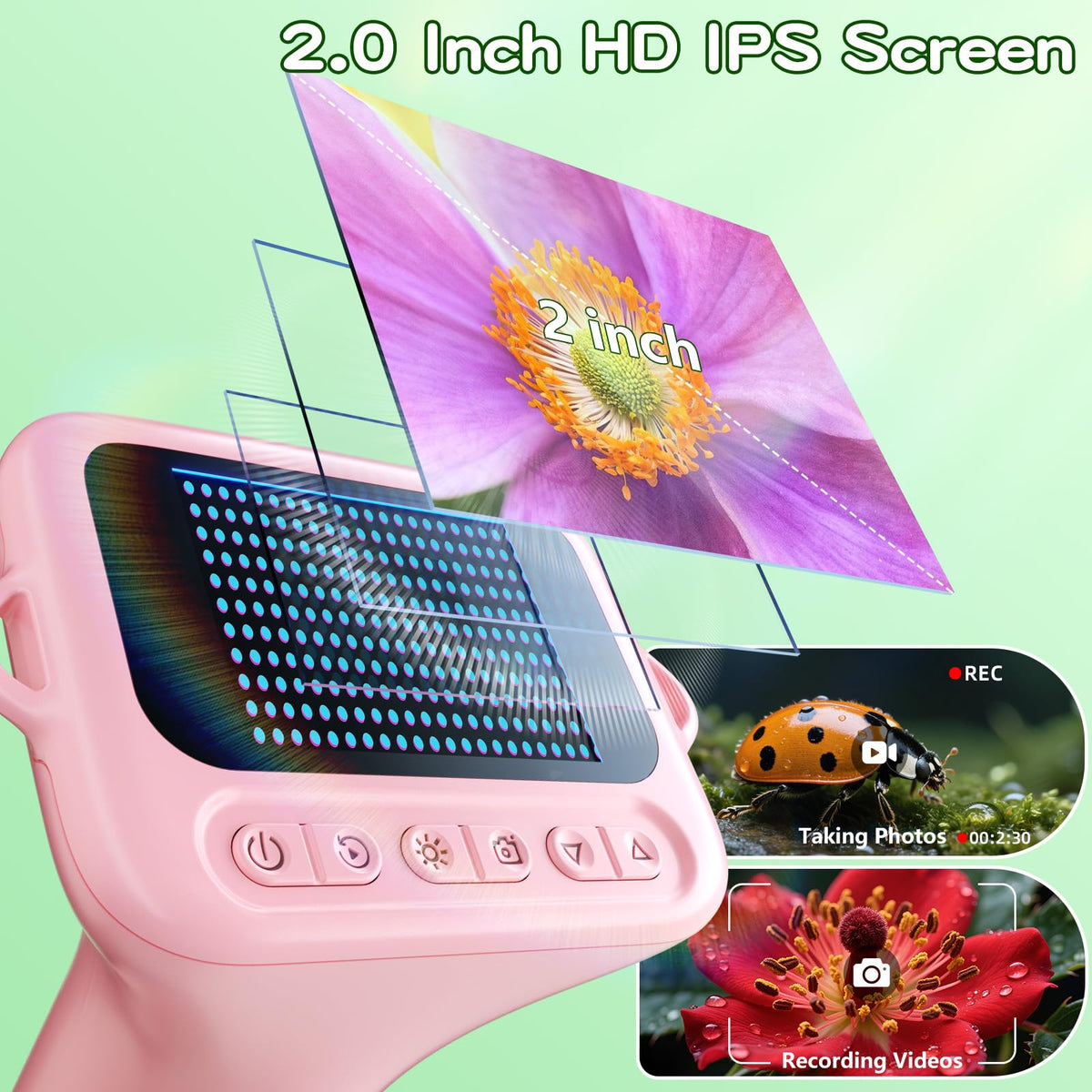 Microscope for Kids with 12 Slides