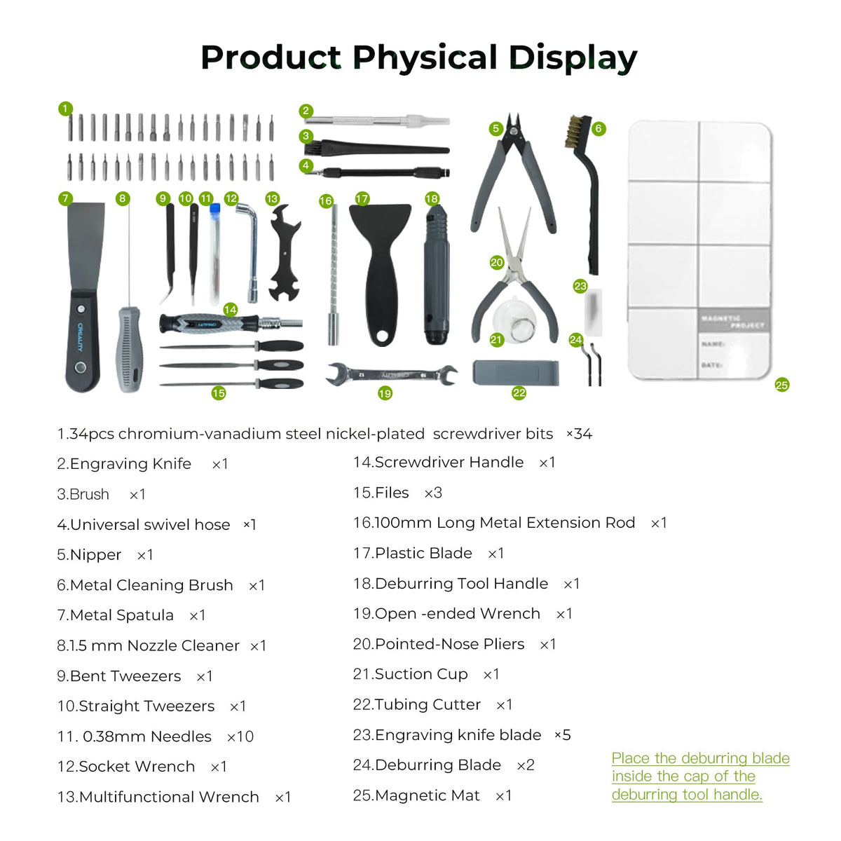 Creality 3D Printer Tool Kit, 74Pcs