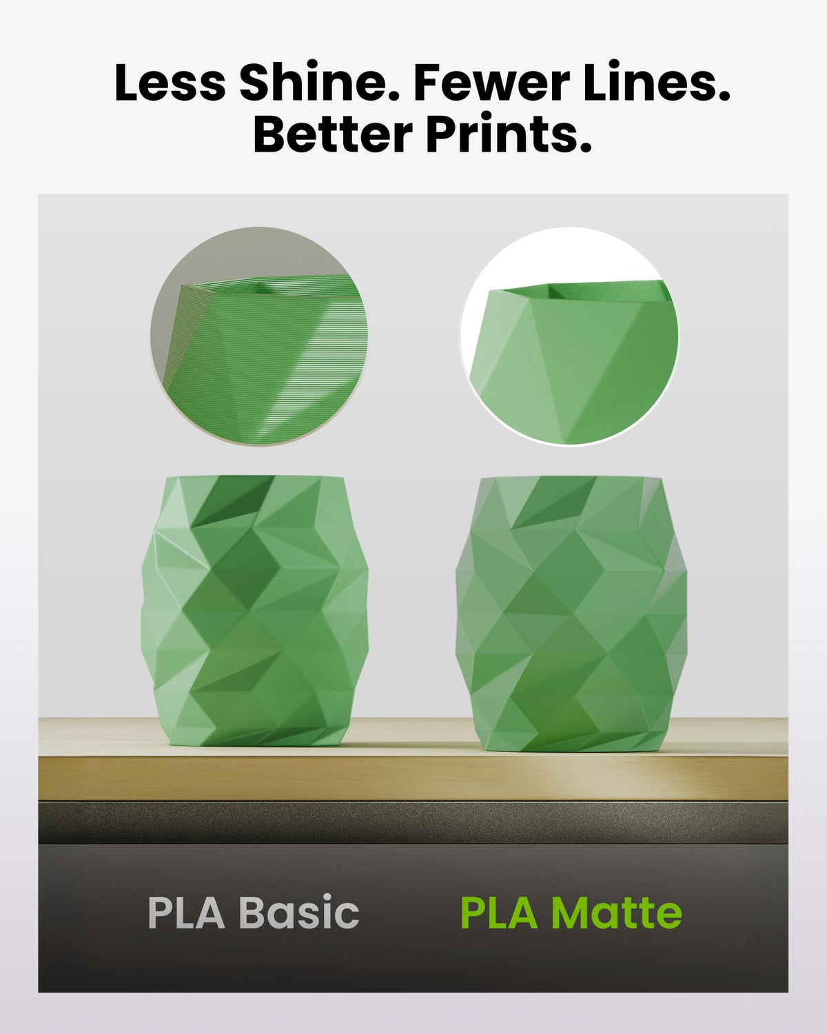 MarsWork Matte PLA Refill Filament 1kg (2.2lbs) for Reusable Spools, 1.75mm Spool-Less 3D Printing Filament, Compatible with Bambu Lab 3D Printers – Dark Green