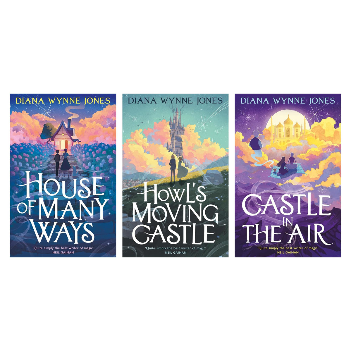 Land of Ingary Trilogy Howl's Moving Castle Complete Series 3 Books Collection Set (Howl's Moving Castle, Castle in the Air & House of Many Ways)- hardcover