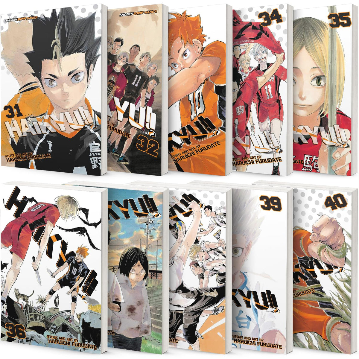 Haikyu!! Furudate Collection 10 books set Haruichi Vol 31-40 by Haruichi Furudate- paperback